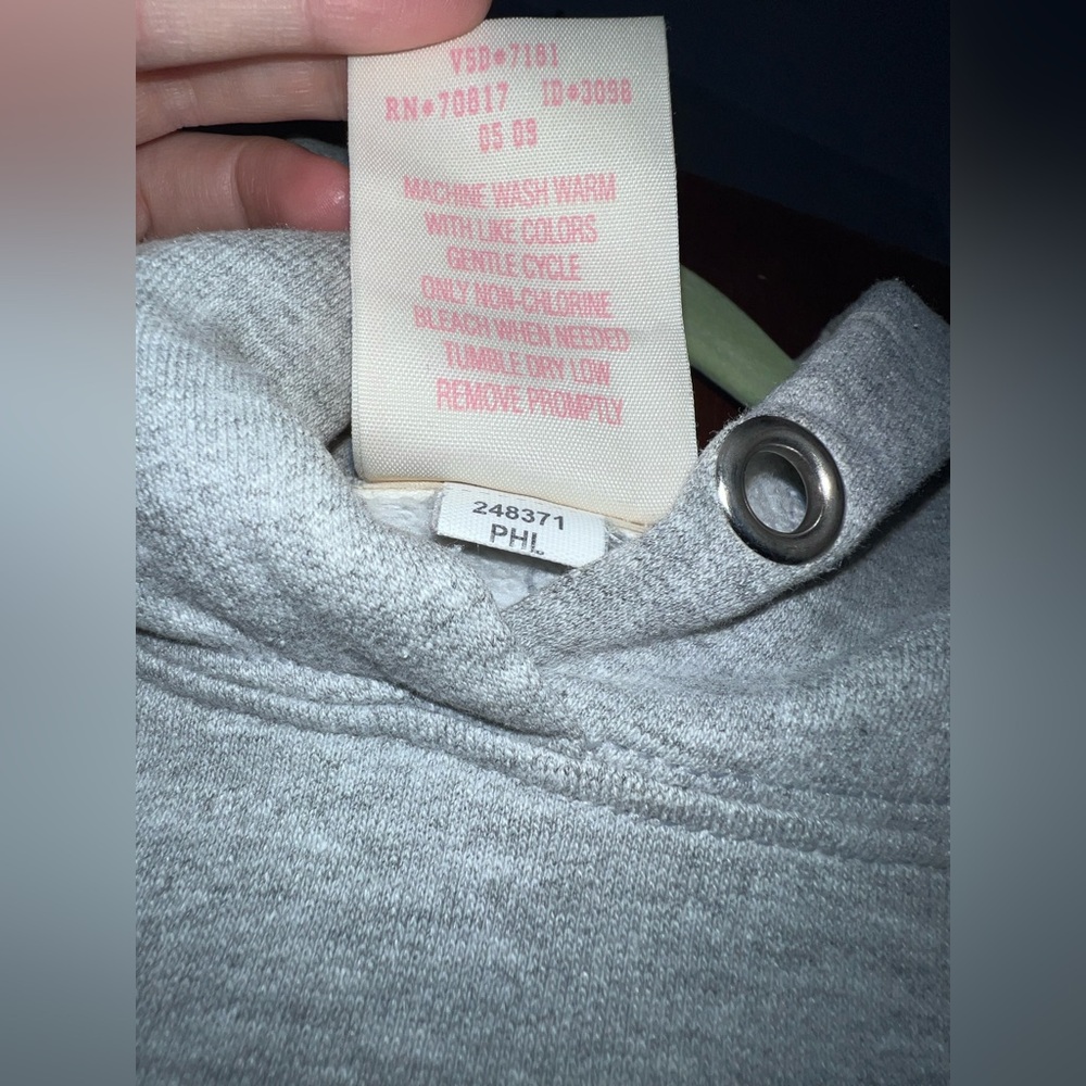 PINK Victoria's Secret MLB Philadelphia Phillies Hoodie Size Large RARE - Picture 7 of 9